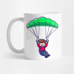 Cute People Playing Paragliding Mug